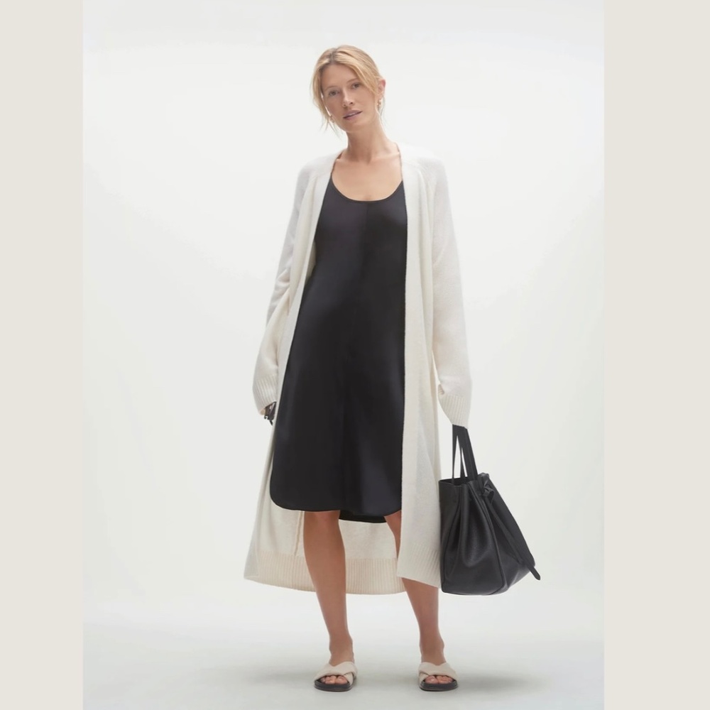 Naked Cashmere Makena Longline Ecru White Cashmere Cardigan, Size M - Picture 6 of 16
